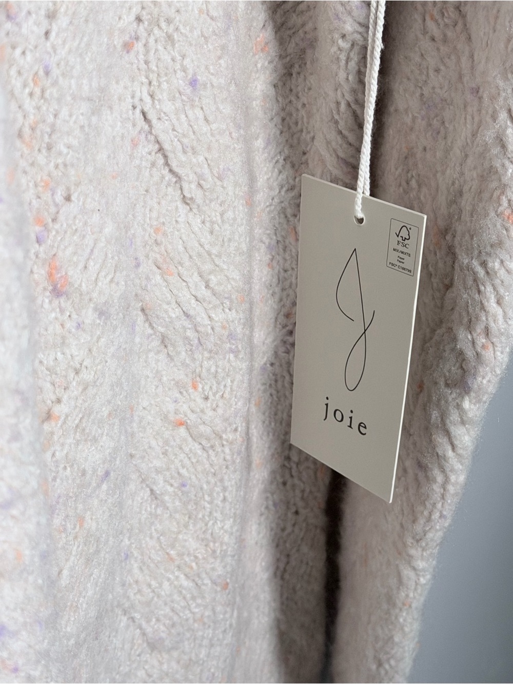 Joie Cream Cable Knit Turtleneck Sweater - Picture 3 of 7